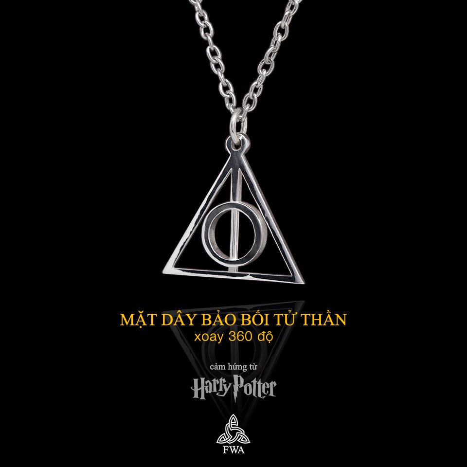 Mặt bạc nữ FWA Bảo bối tử thần Xoay 360 độ - Harry Potter