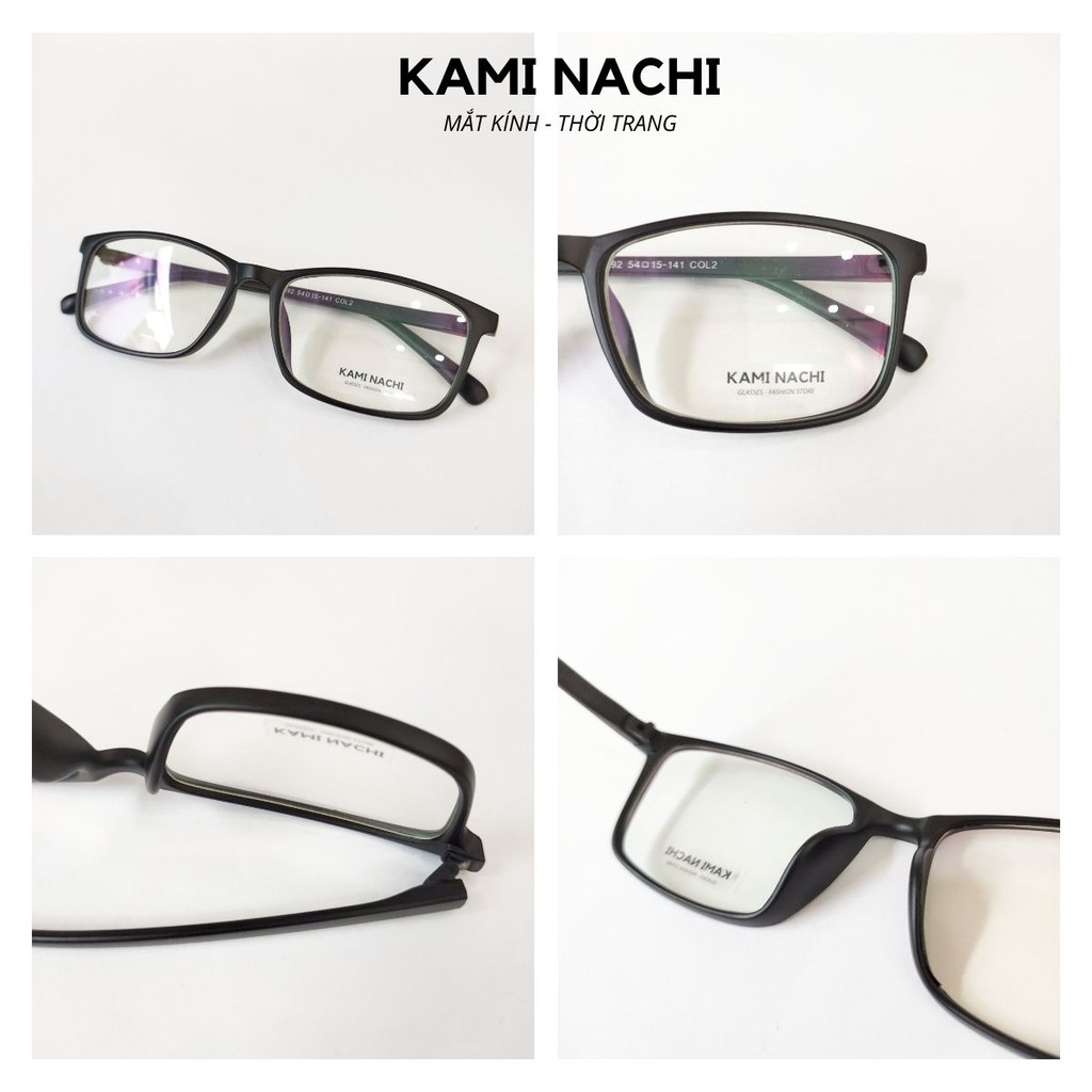 Gọng kính thời trang nam nữ KAMI NACHI dáng vuông phong cách đơn giản 2392 [CÓ THỂ LẮP TRÒNG CẬN] | BigBuy360 - bigbuy360.vn