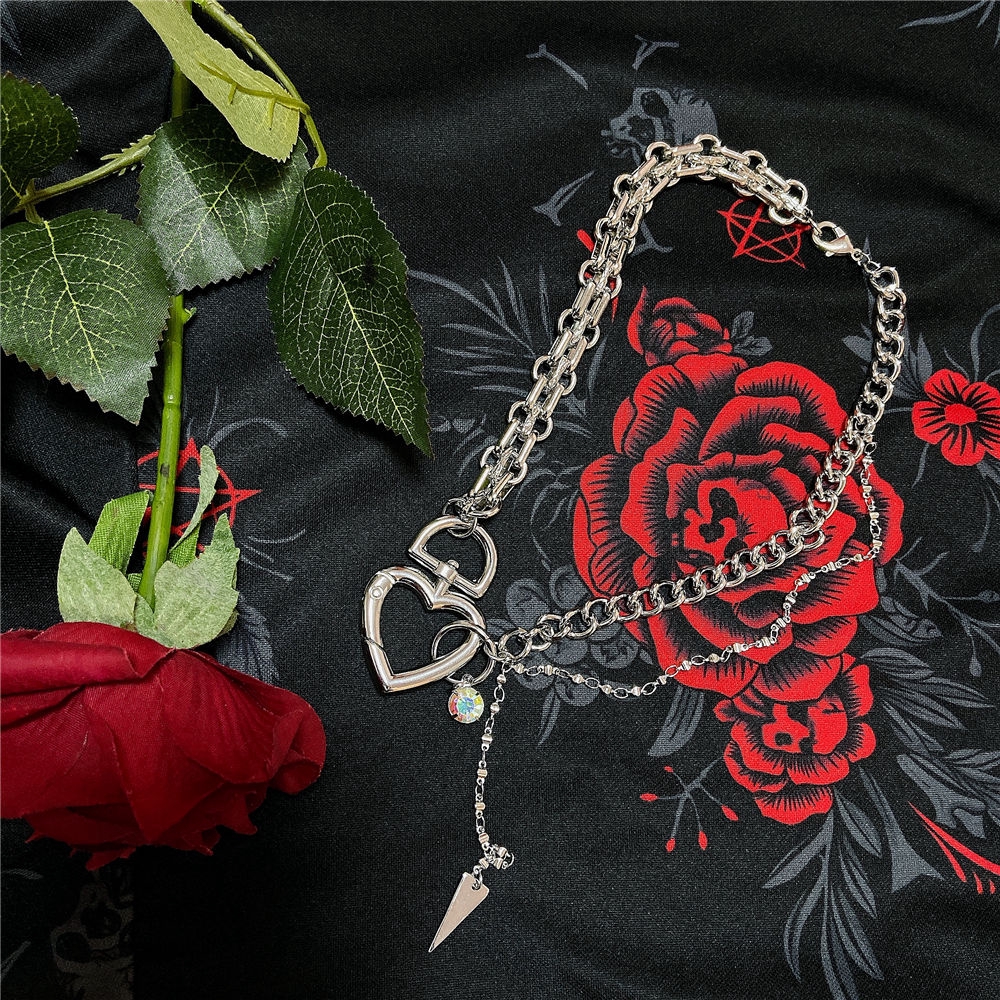 Vòng Cổ Dây Xích Mặt Trái Tim Thiết Kế Mã 22219