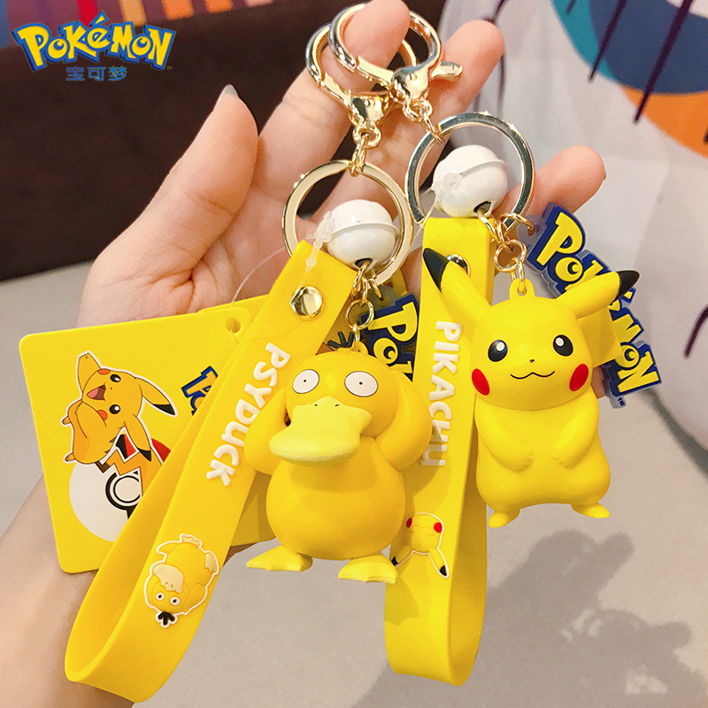 Móc Khóa Hoạt Hình Pokemon Pikachu Nhiều Mẫu Siêu Đẹp Kèm Chuông MK2