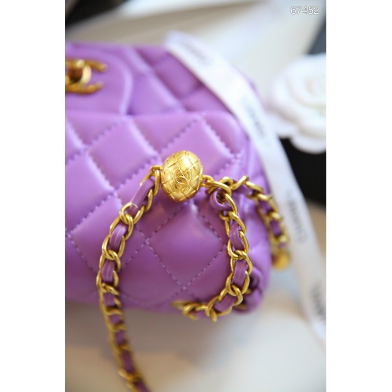 Túi đeo chéo cha.nel classic quả cầu mini