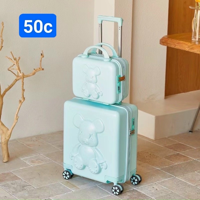 VALI KÈM CỐP HÌNH GẤU 3D CỰC ĐẸP VÀ SANG TRỌNG.AB