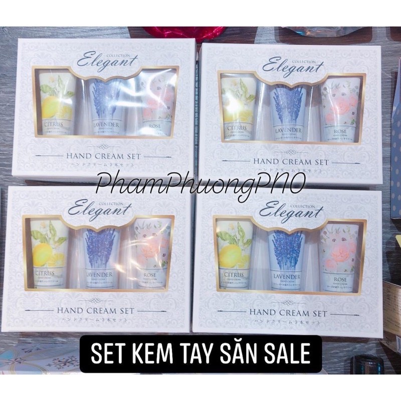 Set kem dưỡng da tay ELEGANT thảo mộc