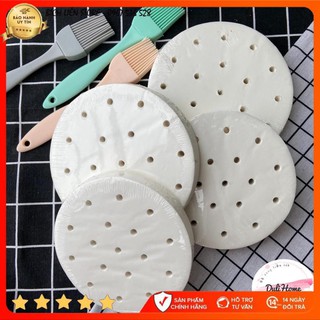 💥💥Giấy nến đục lỗ 400 tờ / thếp lót xửng, nồi chiên không dầu