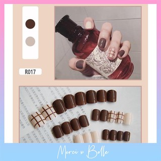 Móng Giả | Set 24 Móng Tay Giả Kèm Keo Dán Móng