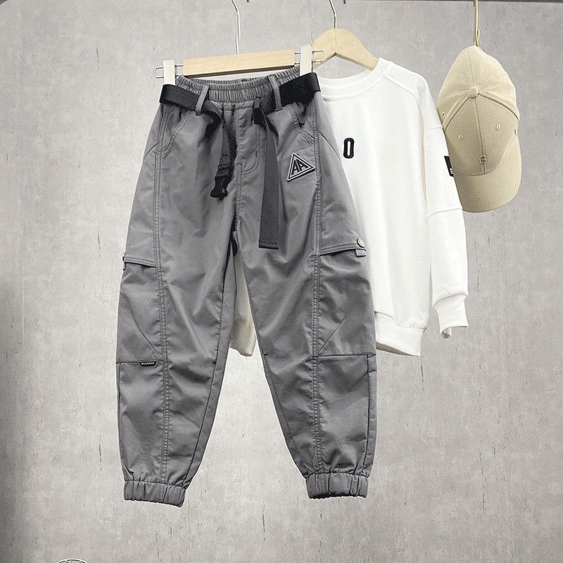 Quần Dài Phong Cách Đường Phố Thời Trang Xuân Thu 2022 Mới Cho Bé Trai