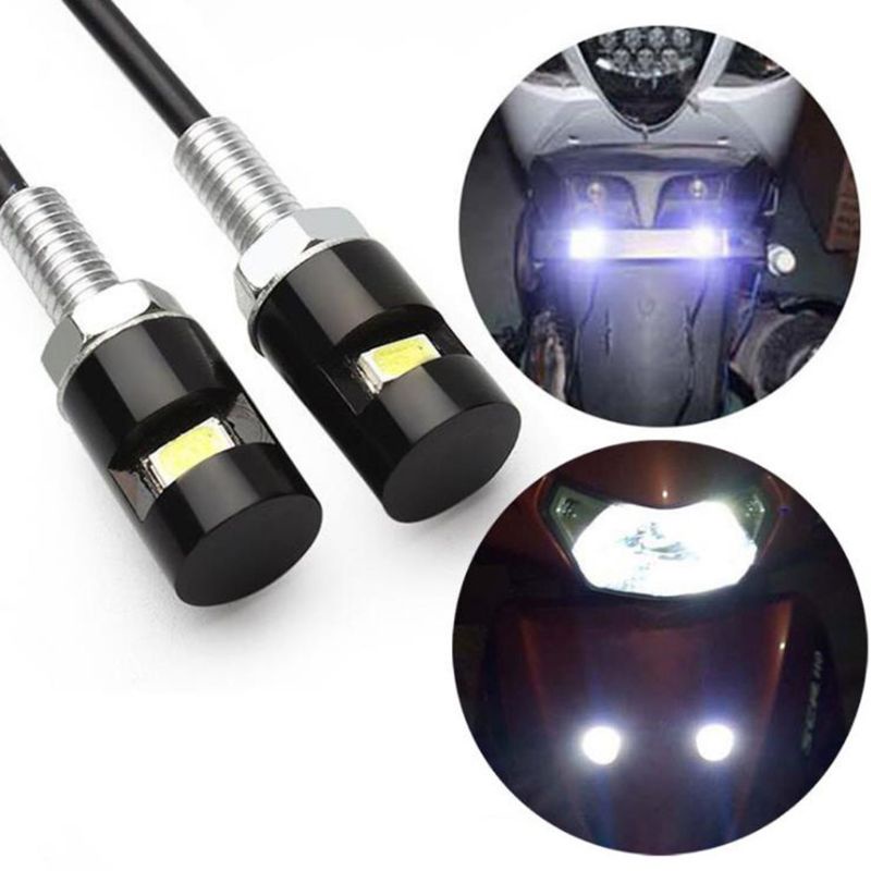 Set 2 Đèn LED 12V Chống Nước Gắn Biển Số Xe Hơi Xe Tải RV