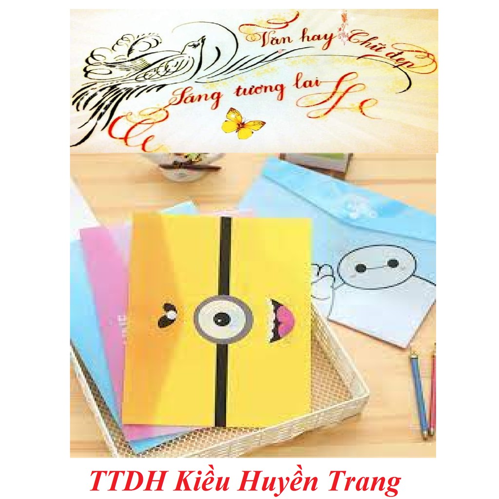 Túi clear phiên bản hoạt hình dễ thương