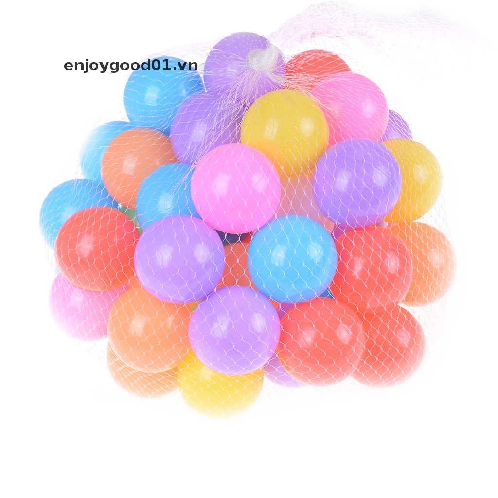 Set 10 bóng nhựa mềm thân thiện với môi trường vui nhộn cho bé chơi thể thao
