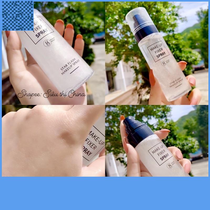 (Mới) CHÍNH HÃNG Xịt Khoáng Nhũ Khóa Lớp Trang Điểm Cao Cấp Xịt Khoá Nhũ Cố Định Make Up Không Trôi Khoá Nền Căng Bóng
