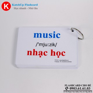 Flashcard tiếng Anh cho bé KatchUp - Môn học