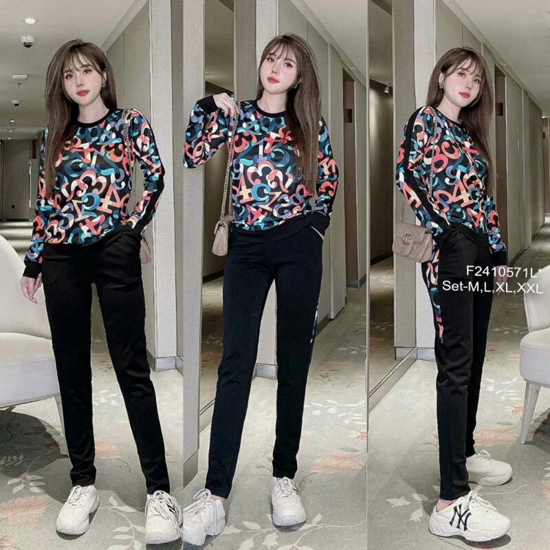 Set bộ thun thể thao áo họa tiết TDQD!: M,L,XL,XXL(Size M < 53kg, L < 58kg, XL < 65kg, XXL < 70kg