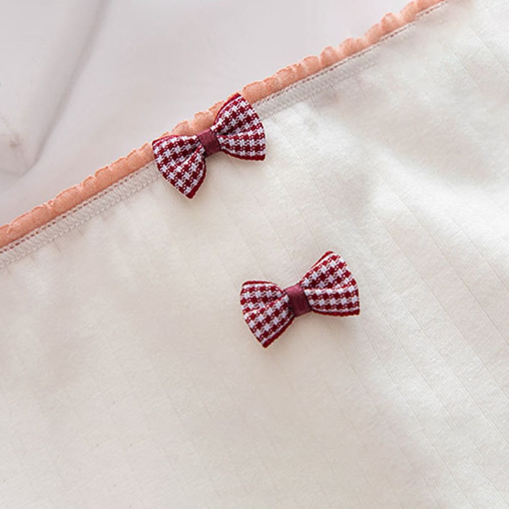 Quần lót mềm mại co giãn in họa tiết chấm bi phối ren phong cách Hàn Quốc xinh xắn dành cho nữ