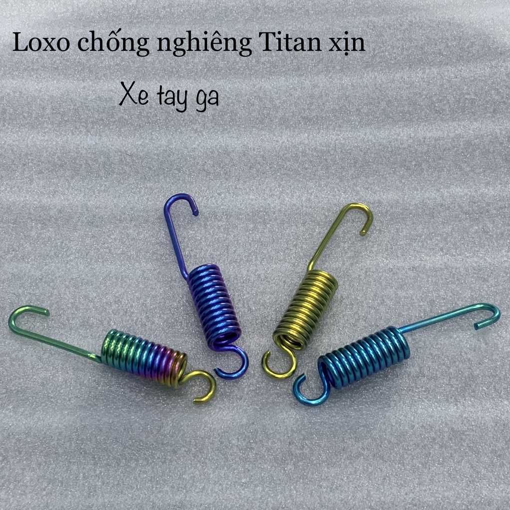 Lò xo chân chống , nghiêng , dây dầu Titan Gr5 xe máy