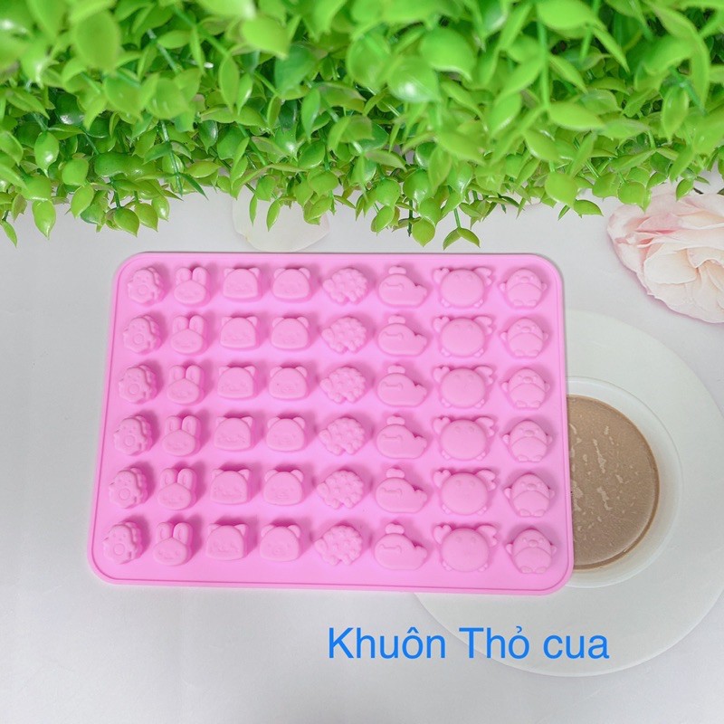 Khuôn làm kẹo dẻo kẹo chip chip làm thạch nhiều hình dáng màu sắc dành cho bé AD61