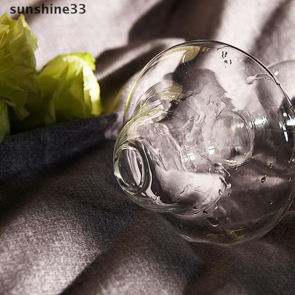 Bình Hoa Thủy Tinh Trong Suốt Hình Nấm Độc Đáo