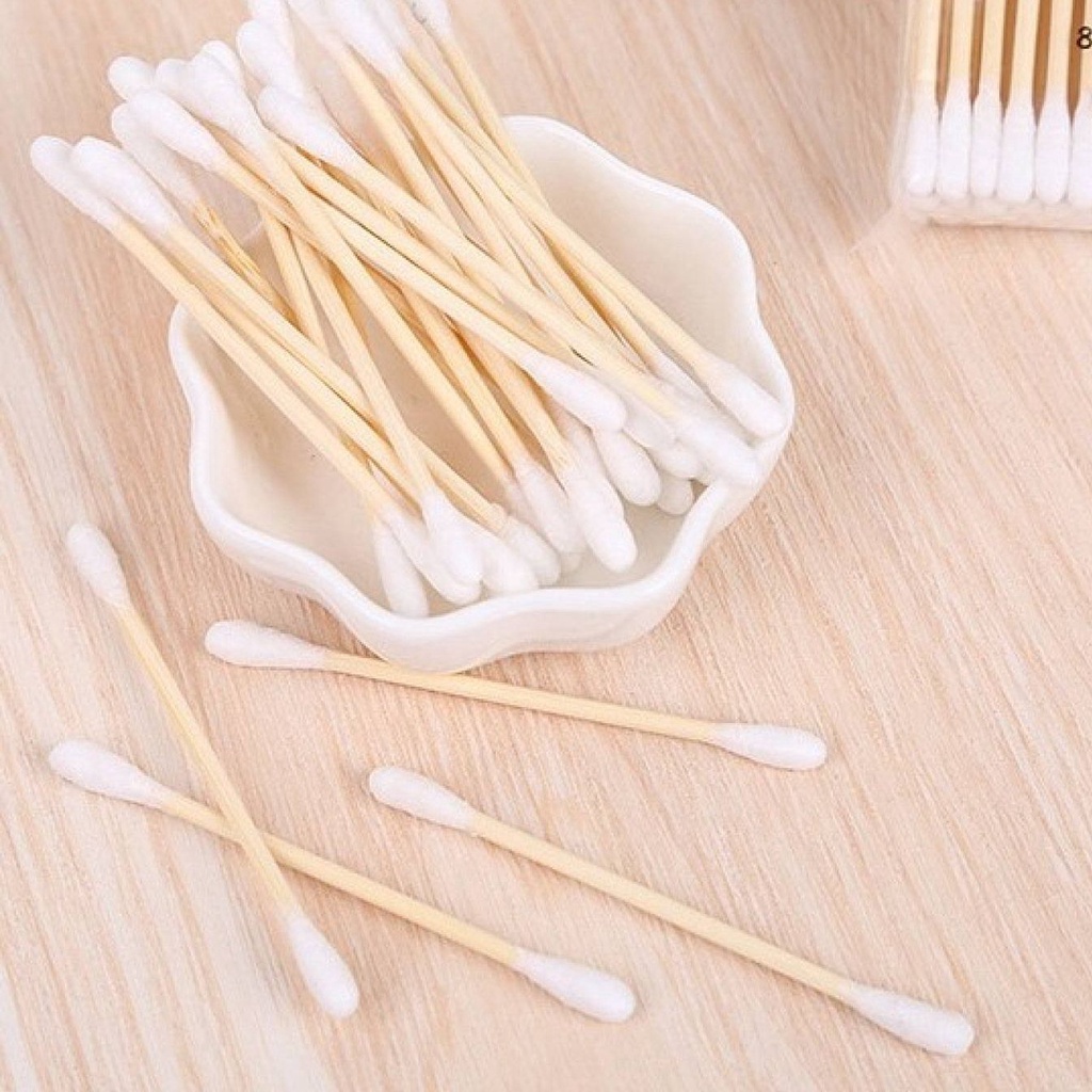 Tăm bông ngoáy tai Ebelin Đức bông ráy tai 100% tinh khiết hộp 300 que - Hàng nội địa Đức