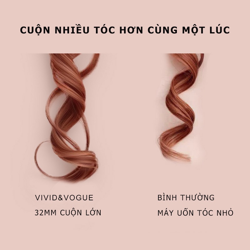 1/2 GENMáy uốn tóc tự động Vivid & Vogue 28MM32MM kẹp uốn tóc đẹp trong 5 phút Máy duỗi tóc bằng máy uốn tóc tạo mẫu tóc