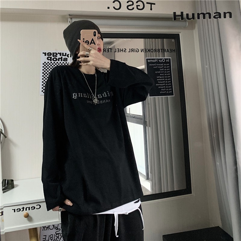 Áo thun tay dài Phản Quang form rộng Yinxx, áo sweater Unisex SW05