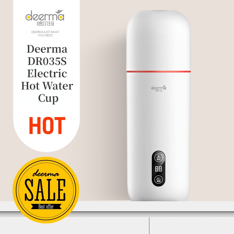 Máy Hâm Nóng Nước Deerma DR035S Tiện Dụng Khi Đi Du Lịch