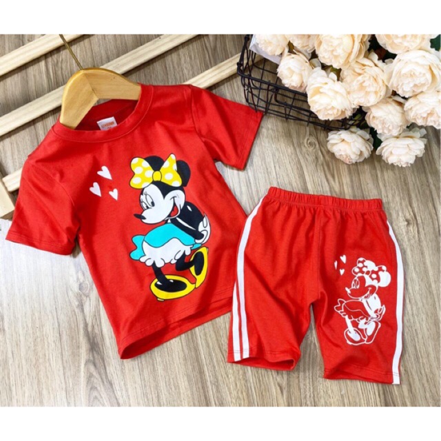 BỘ NGỐ BÉ GÁI THUN COTTON SIZE 8-20 KÝ