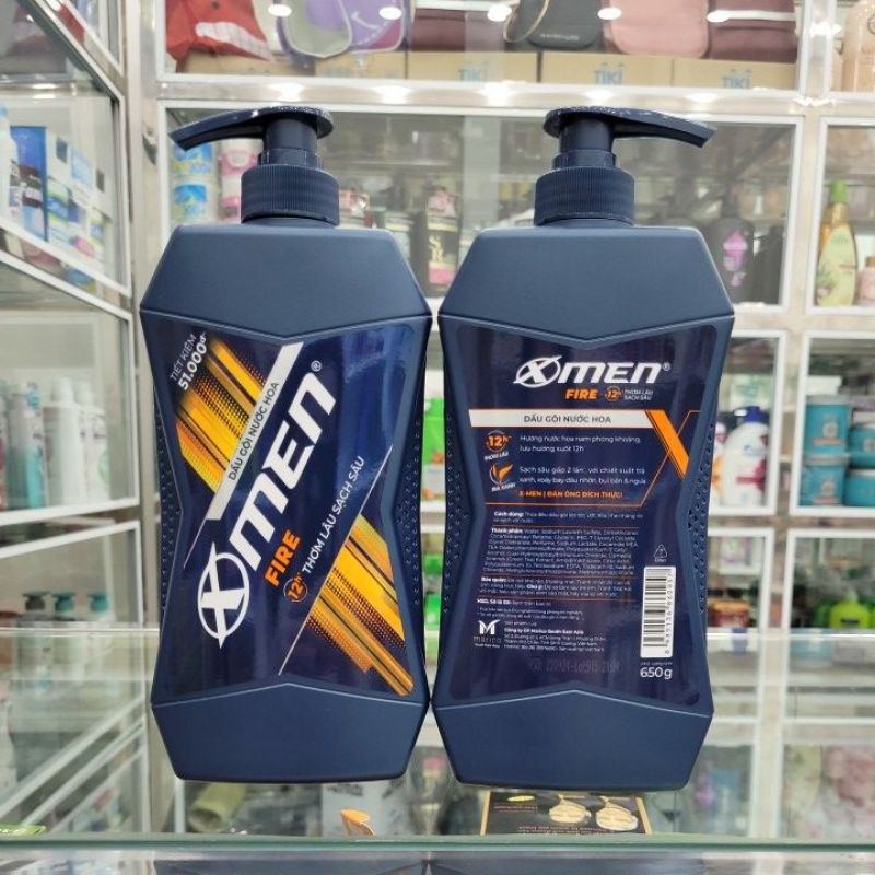 Dầu Gội Nước Hoa Xmen Fire 650g