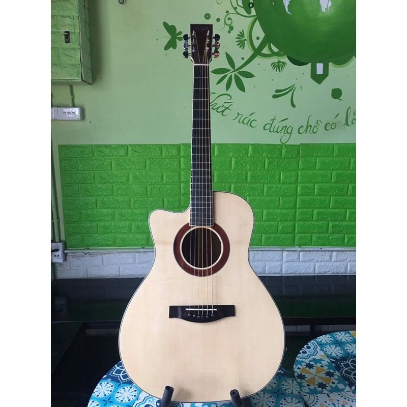 Đàn guitar cho người chơi tay trái. guitar tay trái FullSolid Mahogany.