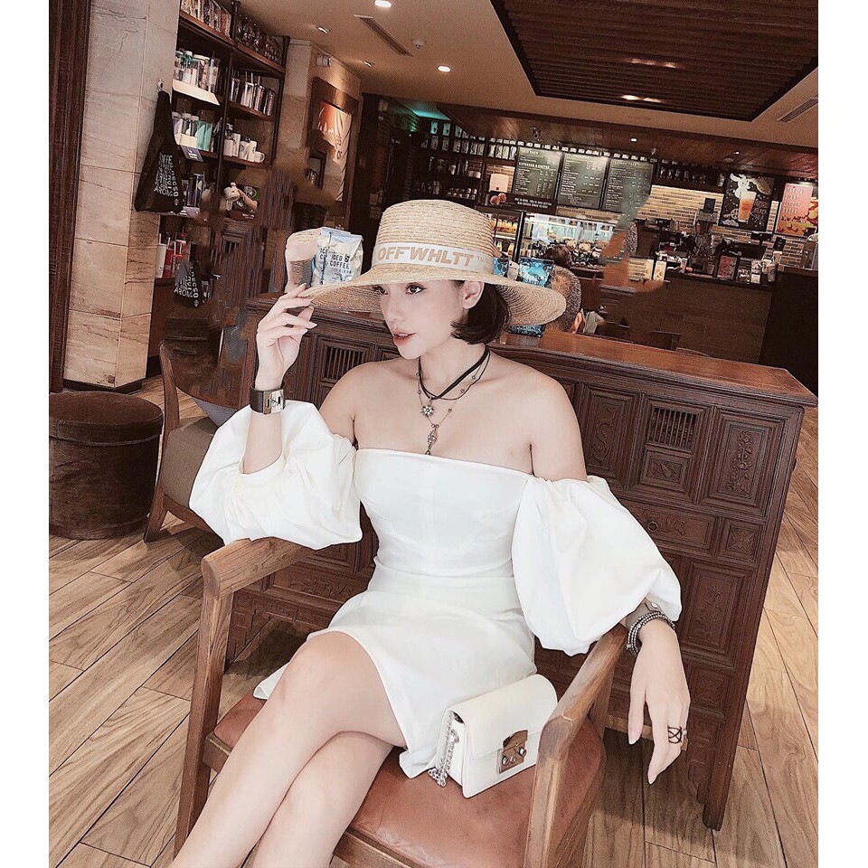 Đầm nữ, váy nữ Đầm dự tiệc cúp ngực ôm body tay phồng siêu hot | BigBuy360 - bigbuy360.vn