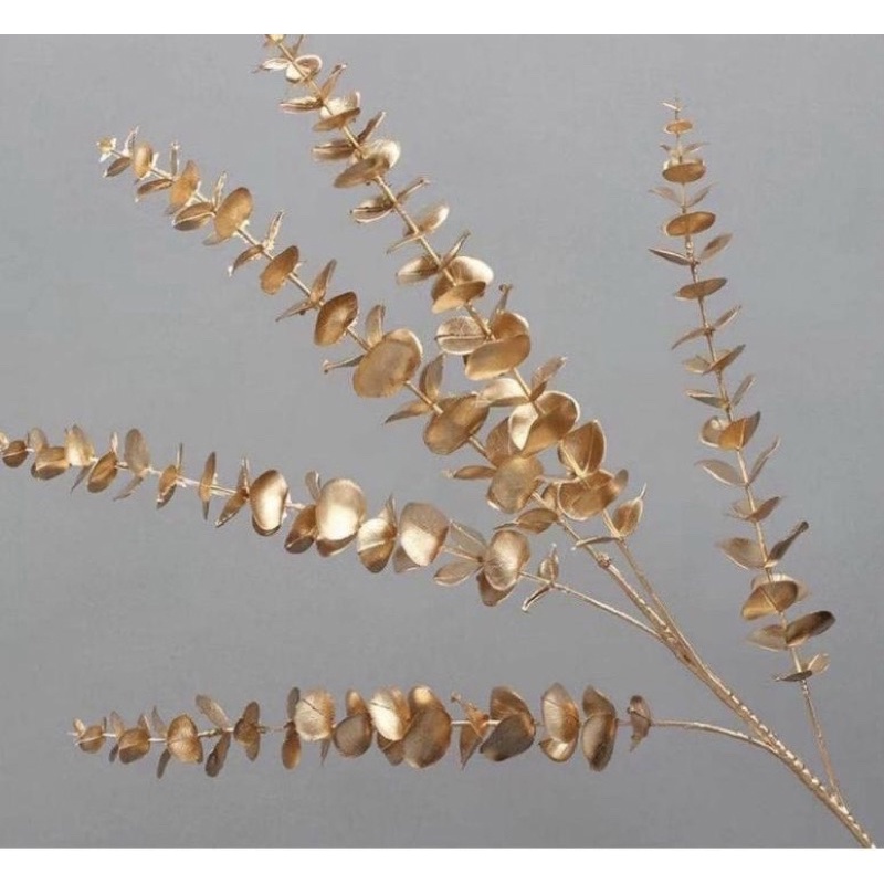 Cây giả cành xoè quạt và lá táo đồng trang trí nhà cửa