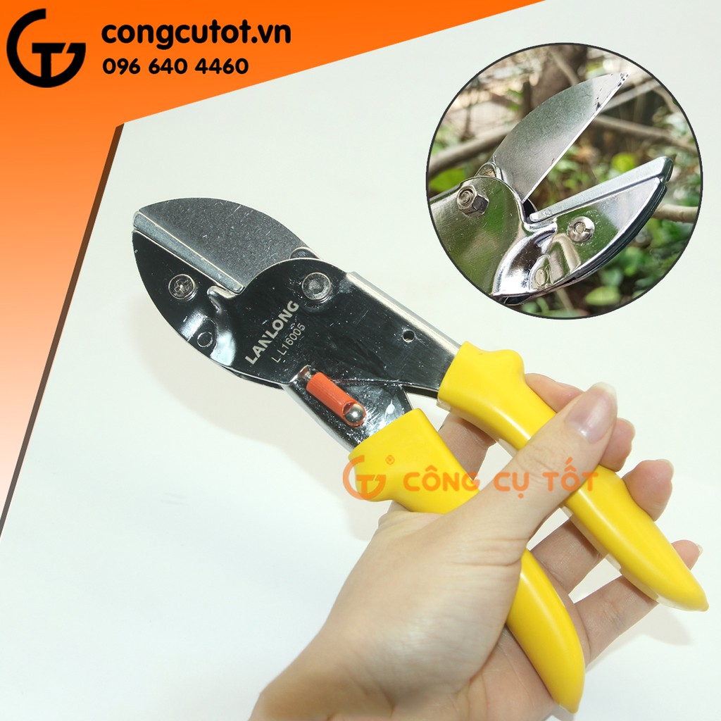 Kéo cắt cành 200mm kiểu lưỡi thái LL16005 C-mart A0052-08