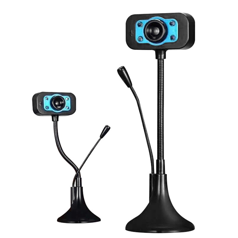 Webcam Tích Hợp Micro Thu Âm Huqu M4 -Có Đèn Led Hỗ Trợ Lấy Sáng và Hỗ Trợ Lấy Nét Thủ Công