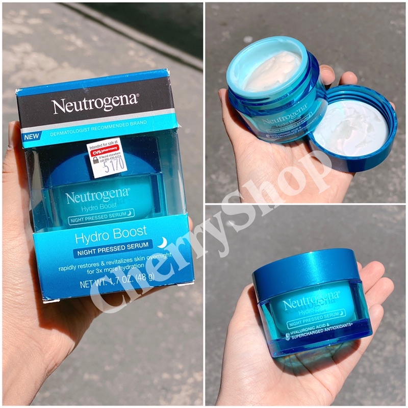 Dòng kem dưỡng cấp ẩm siêu bình dân Neutrogena Hydro Boost Gel Cream/Water Gel/Night Serum(48g)