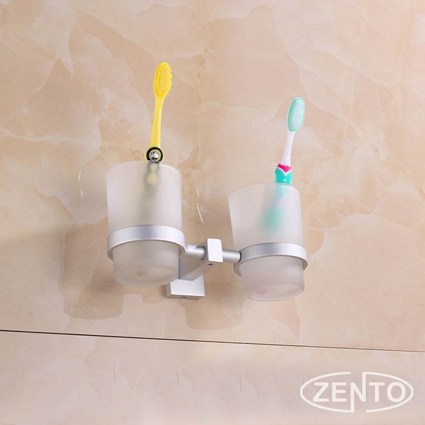 Kệ đỡ kèm 2 cốc thủy tinh Zento OLO-018