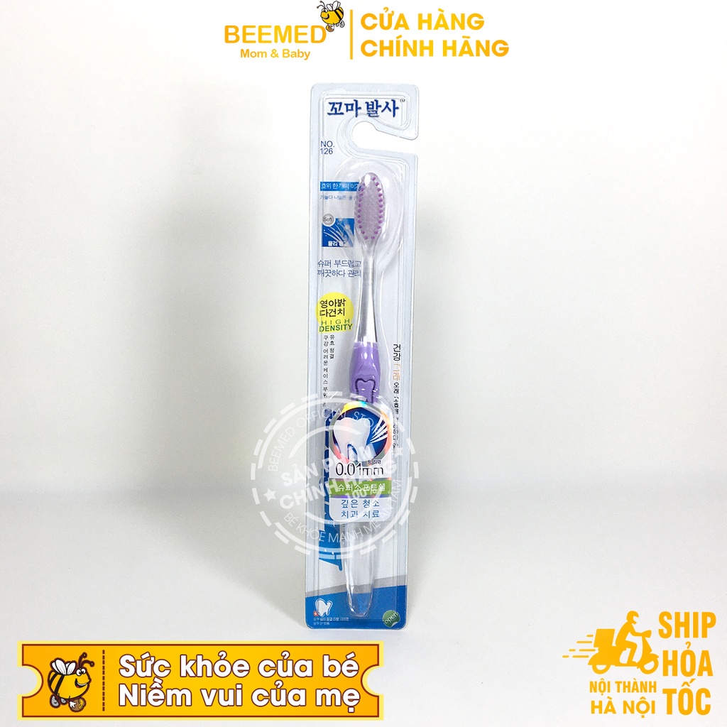 Bàn chải đánh răng Hàn Quốc chăm sóc răng miệng, vệ sinh sau ăn, siêu mềm 0.01mm cho người lớn