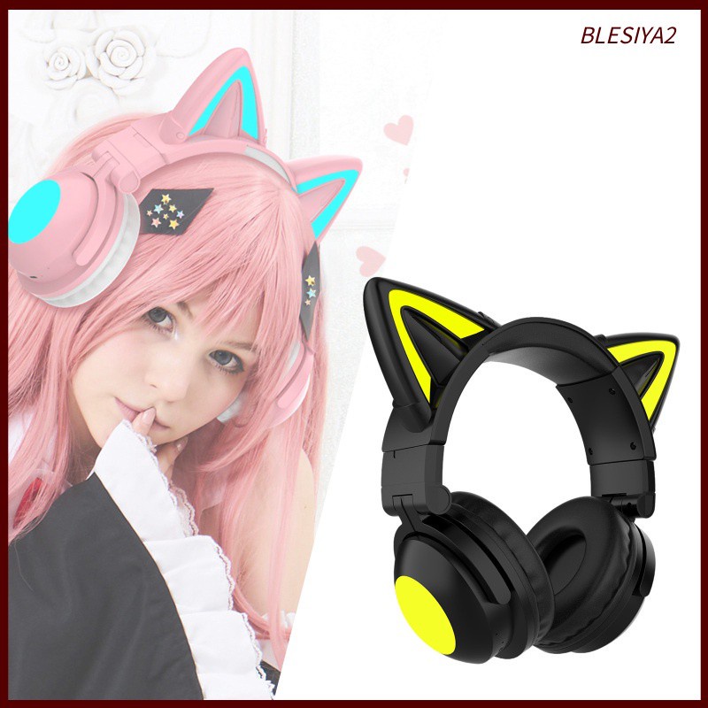 Cat Ear Wireless Bluetooth Headset Earphone Headphones Earpieces New