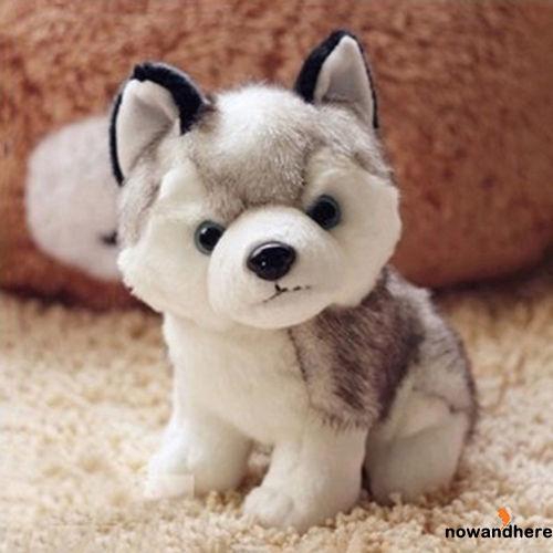 HNW-Keel Toys Soft Toy Cuddly Husky Puppy Dog 18cm Stuffed Animal Teddy 18cm 7″