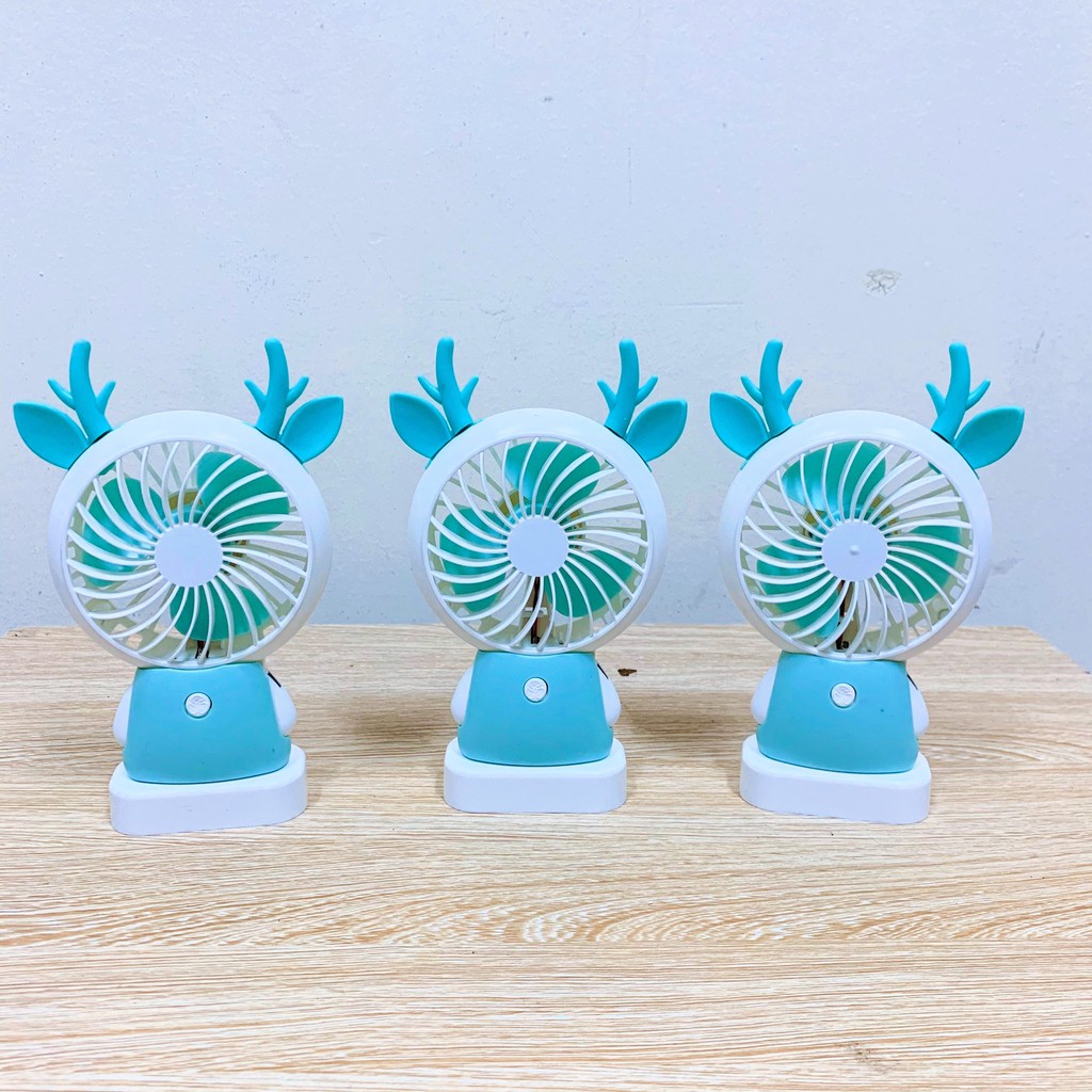 Quạt mini tích điện cầm tay có đèn sáng, quạt để bàn (ảnh thật 100%) #6