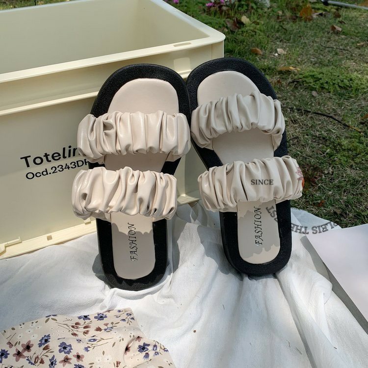 DÉP XUỒNG THỜI TRANG TOTIIE SHOES - DÉP BÁNH MÌ XỎ NGÓN ULZZANG ĐẾ CAO 7 PHÂN D2009310 D2204030