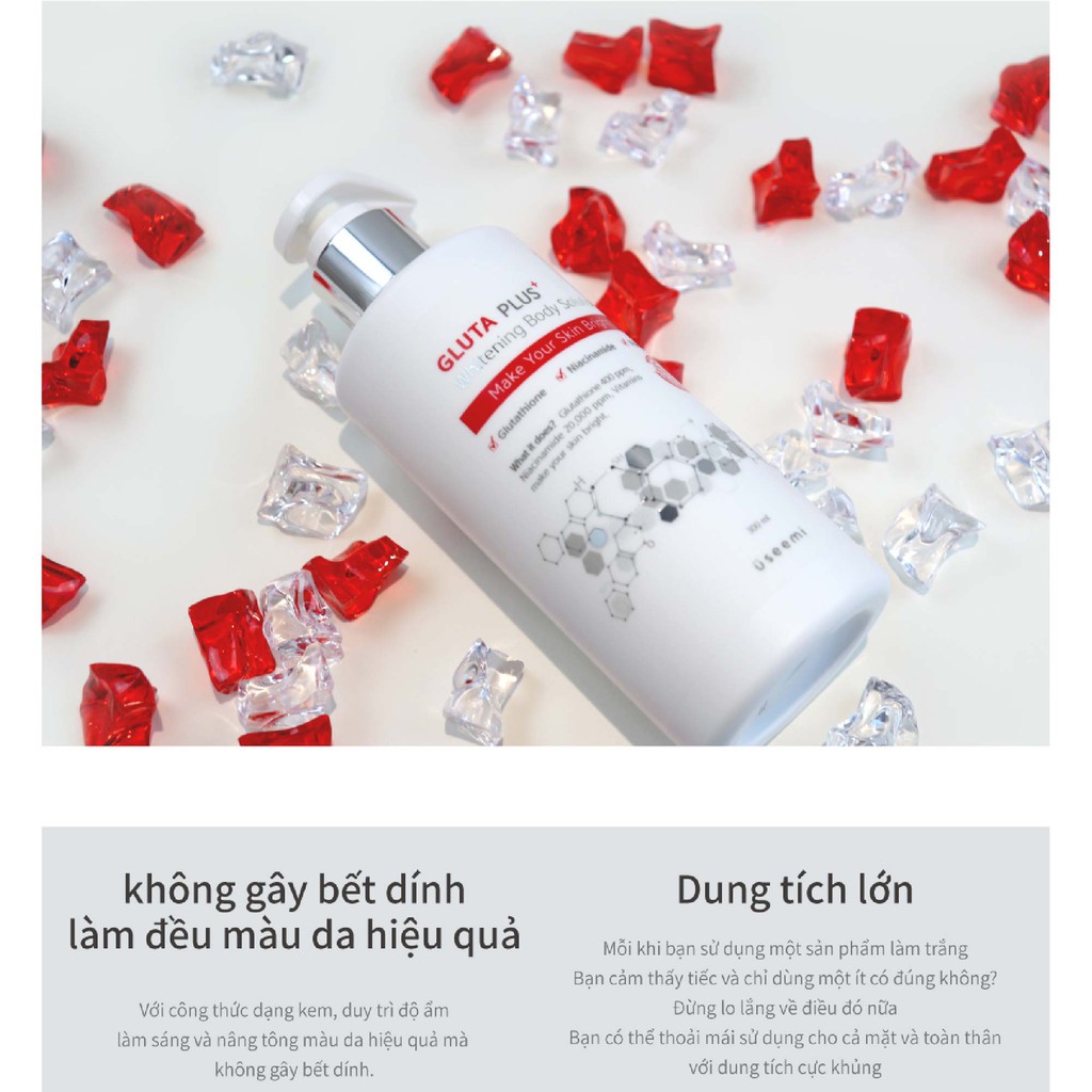 Sữa Dưỡng Thể Làm Trắng Da Useemi Gluta Plus 300ml | BigBuy360 - bigbuy360.vn