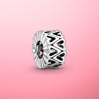 MISS LOVE Mặt Dây Chuyền Bạc 925 Hình Trái Tim Pandora
