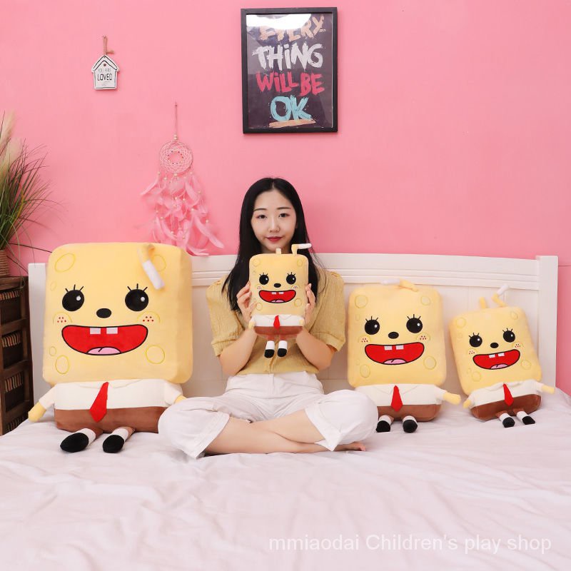 Spongebob mới với những con búp bê sáng tạo với những con búp bê to lớn với những con búp bê hoạt hình gối trên giường đồ chơi trẻ em