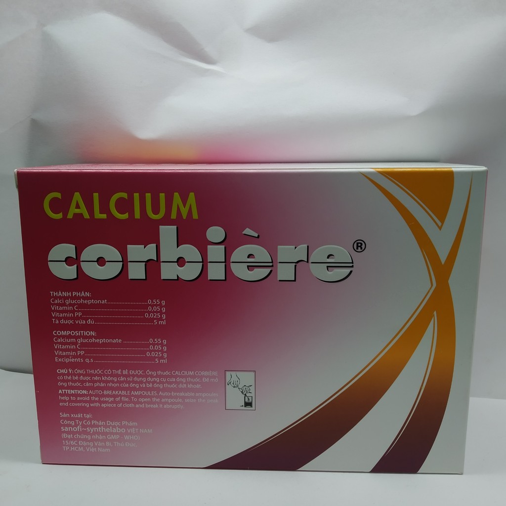 Calcium Corbiere hộp 30 ống 5ml