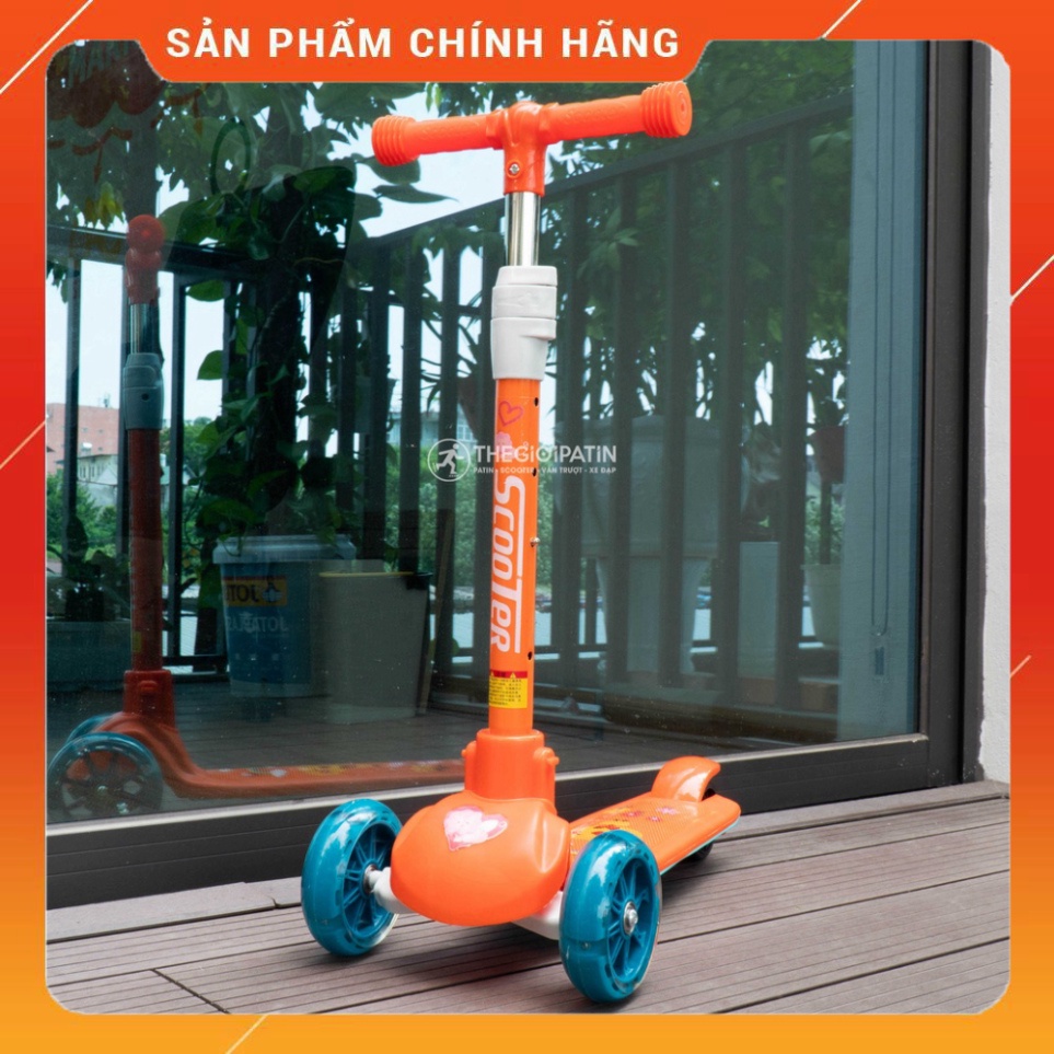 Xe Scooter Cho Bé Centosy 202, Họa Tiết Cá Heo Đáng Yêu Cao Cấp, Có 3 Bánh