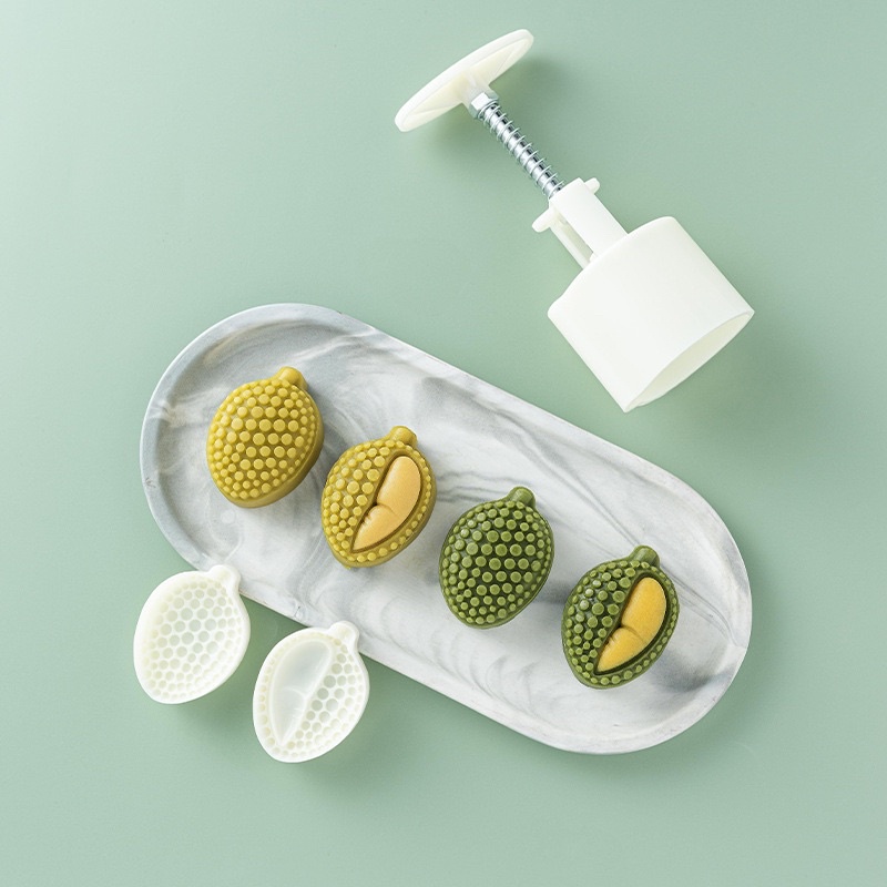 khuôn trung thu 50-65gr trái sầu riêng 2 mặt