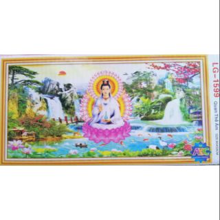 Tranh đính đá Phật quan âm LG1599