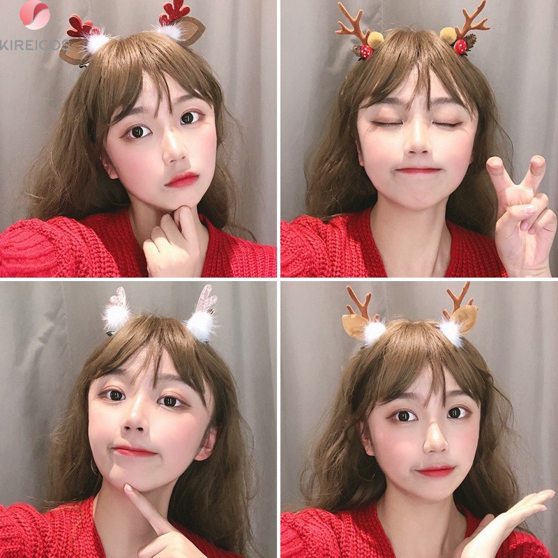 Kẹp Tóc Sừng Nai Noel Siêu Hot 2020 Cho Các Nàng