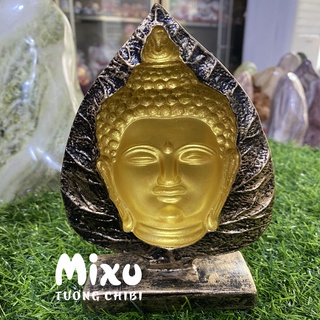 Tượng Đá Phật Thích Ca 3D Lá Bồ Đề