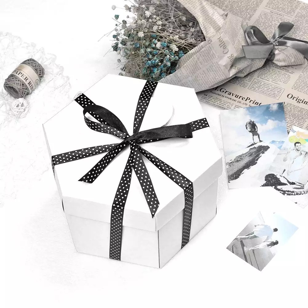 Handmade Hộp Nổ Bất Ngờ Hình Lục Giác Tự Làm Album Ảnh Sổ Lưu Niệm Kỷ Niệm_123LIFEVN