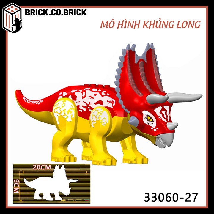 Khủng Long Lego Mô Hình Lắp Ráp Khủng Long Bạo Chúa Dinosaur Jurassic World Loại To - MỚI NHẤT 33060