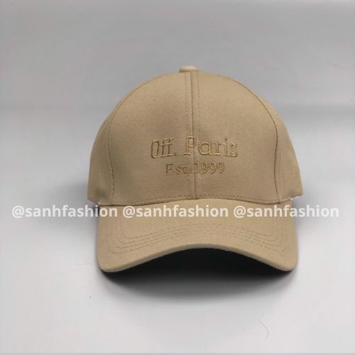 Mũ lưỡi trai thêu chữ Off Paris Nón kết chất kaki cao cấp thời trang form unisex nam nữ K57